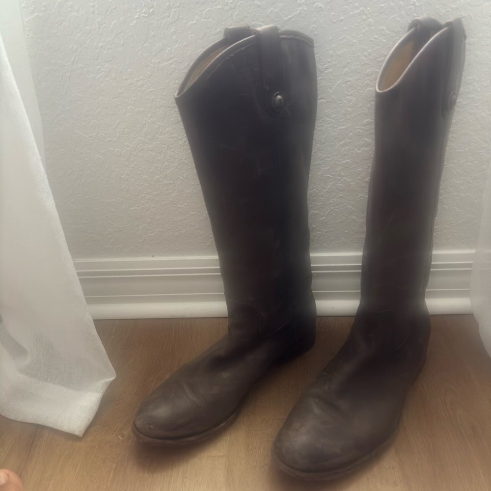 Frye Women's Brown Leather Winter Boots